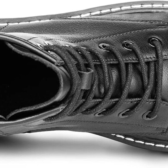 Women's Faux Leather Ankle Booties Casual Toe Casual Ankle Booties - Picture 6 of 6